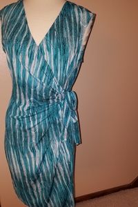 BCBG Max Azria faux wrap dress, size L